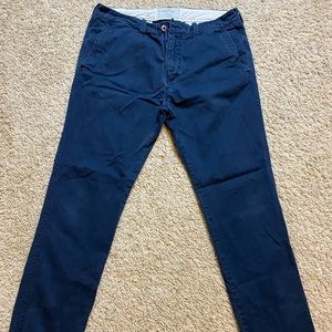 Hollister Slim Straight Chino Pants- Navy 33x32